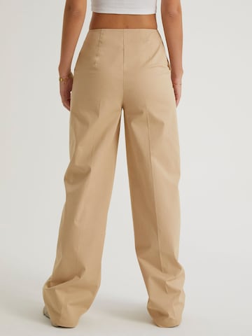 millane Wide Leg Hose in Beige