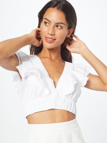 Abercrombie & Fitch - Blusa 'DRAMA' em branco: frente