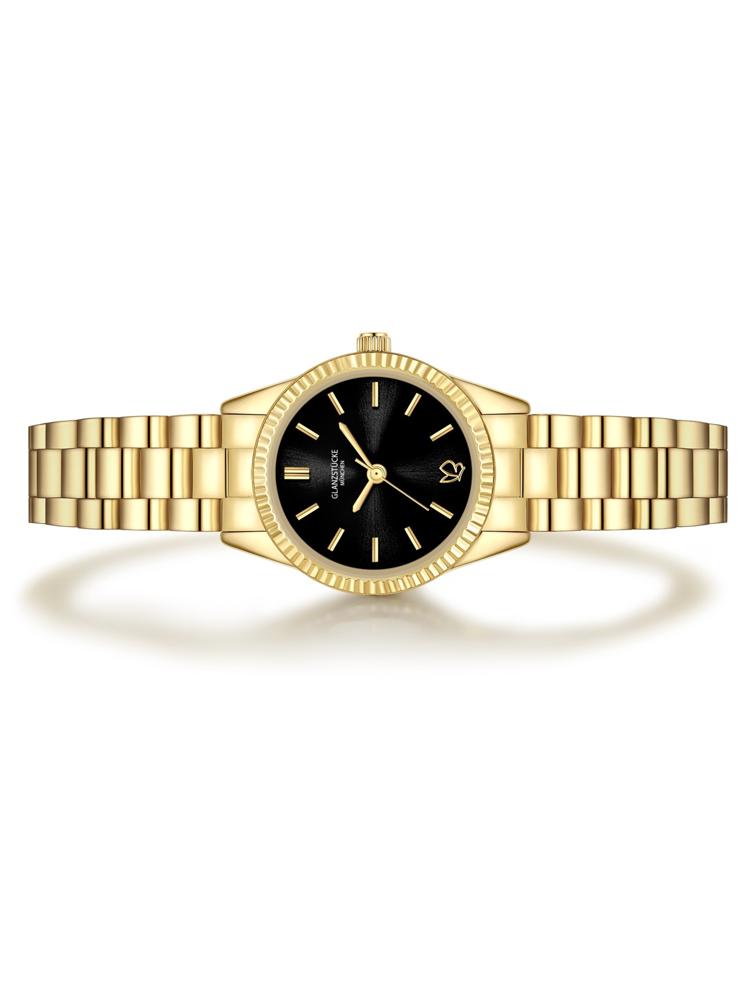 Montre à affichage analogique Glanzstücke München en or