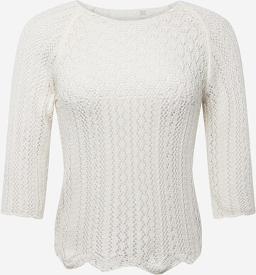 ONLY Carmakoma Sweater 'Nola' in White: front