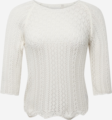 Pull-over 'Nola' ONLY Carmakoma en blanc : devant