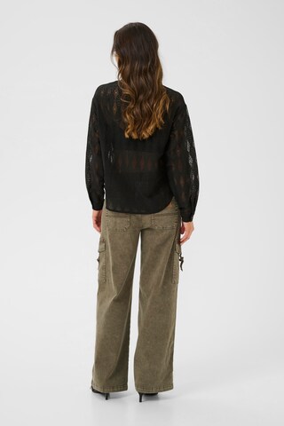 Cream Blouse 'Billie' in Black