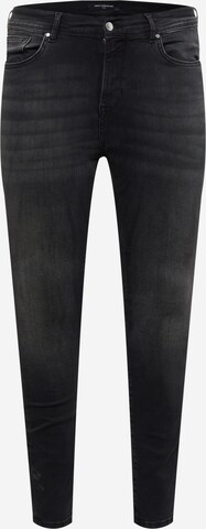 ONLY Carmakoma Skinny Jeans 'Maya' in Zwart: voorkant