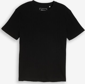 TOM TAILOR DENIM T-Shirt in Schwarz: Vorderseite