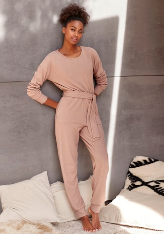 LASCANA Leisure suit in Brown: front