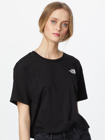 THE NORTH FACE - Camiseta funcional en negro: frente