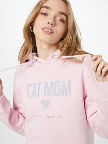 EINSTEIN & NEWTON Sweatshirt 'Cat Mom' i rosa