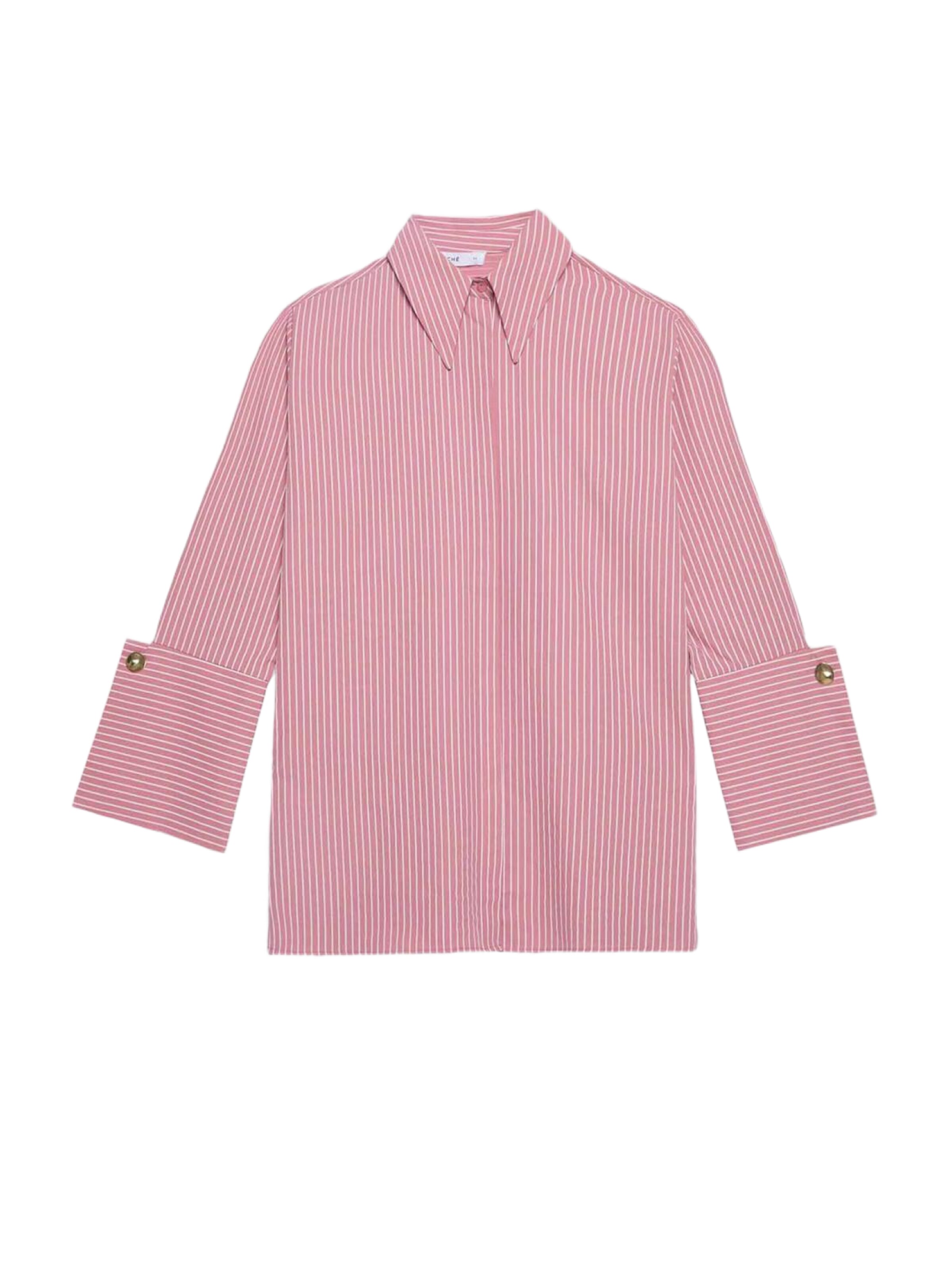 Touche Prive Blouse in Roze: voorkant