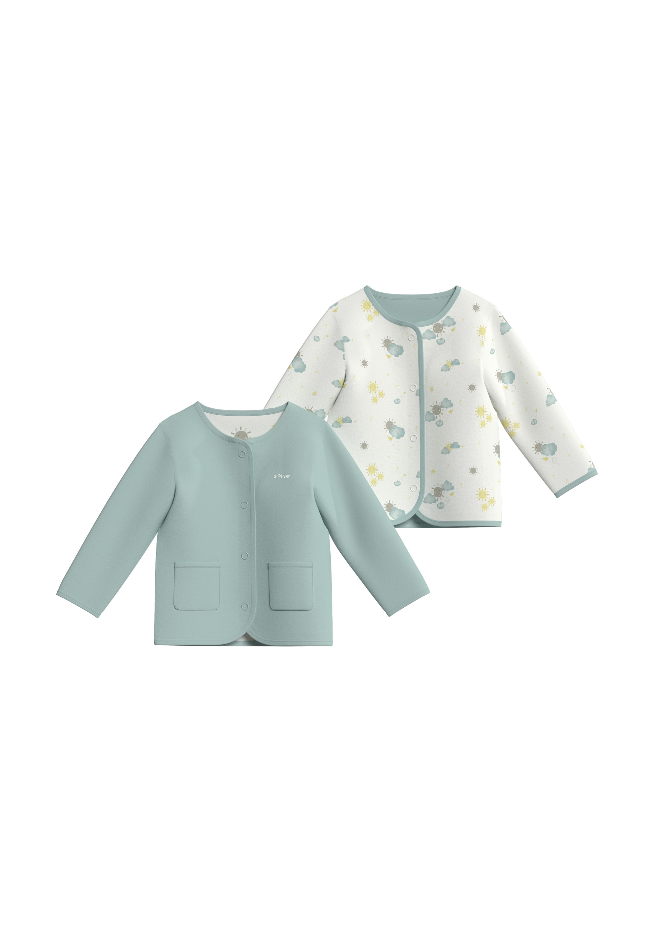 Veste de survêtement s.Oliver en bleu : devant