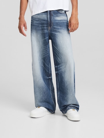 Bershka Wide Leg Jeans i blå: forside