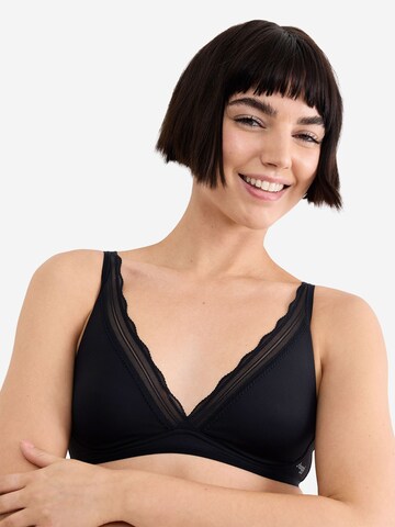 SLOGGI T-Shirt Soft-BH ' Blue GO Blush ' in Schwarz