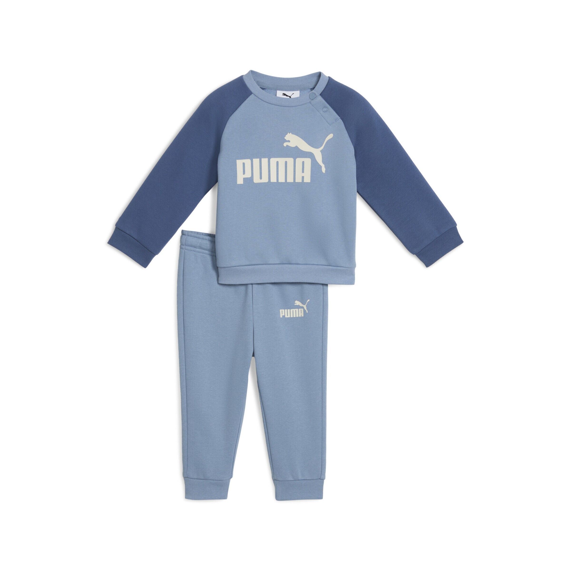 PUMA Joggingpak 'Essentials' in Blauw: voorkant