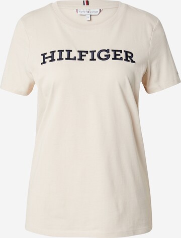 Tricou de la TOMMY HILFIGER pe bej: față