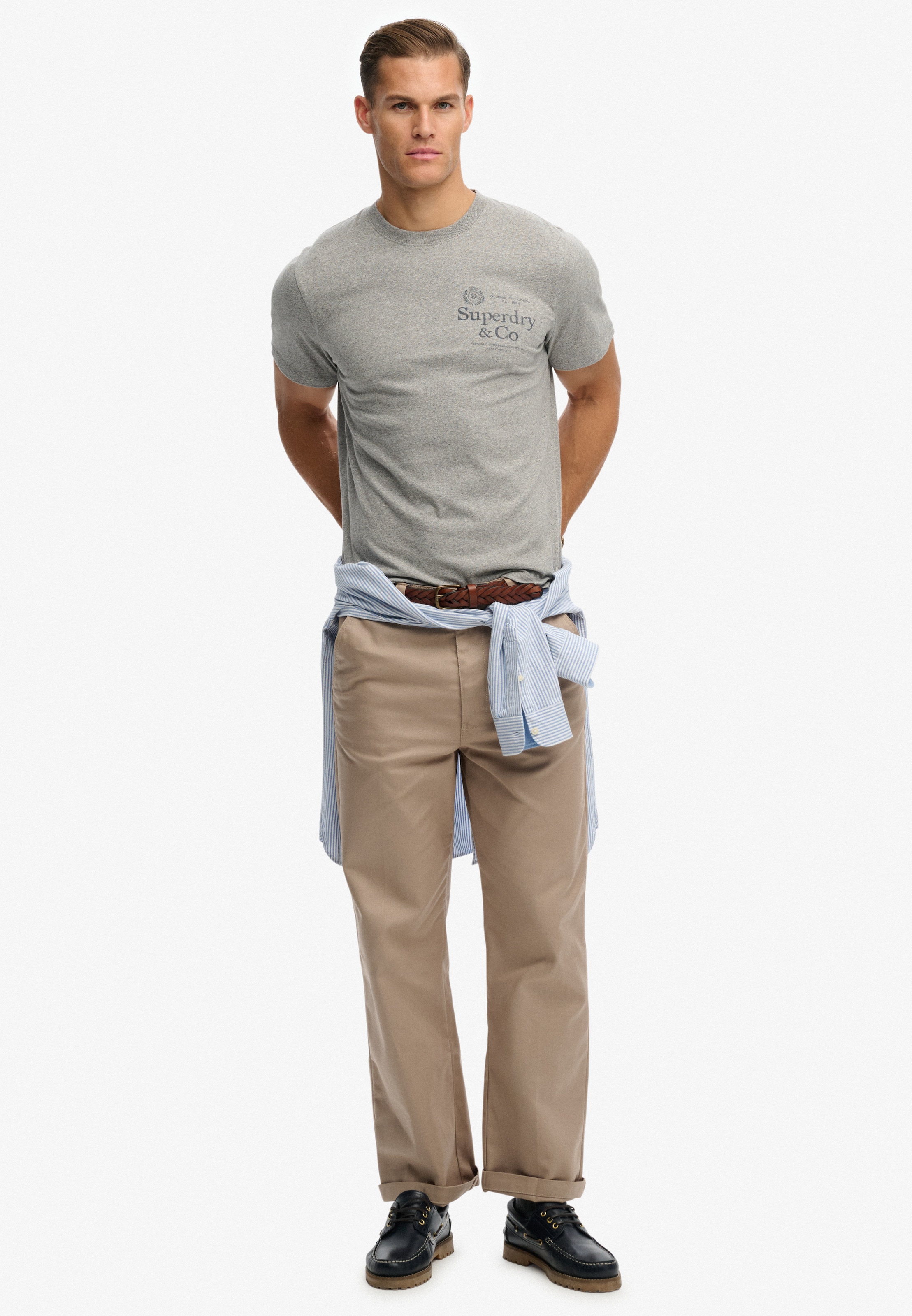 Superdry & Co Majica '1954 COMPANY' | siva barva