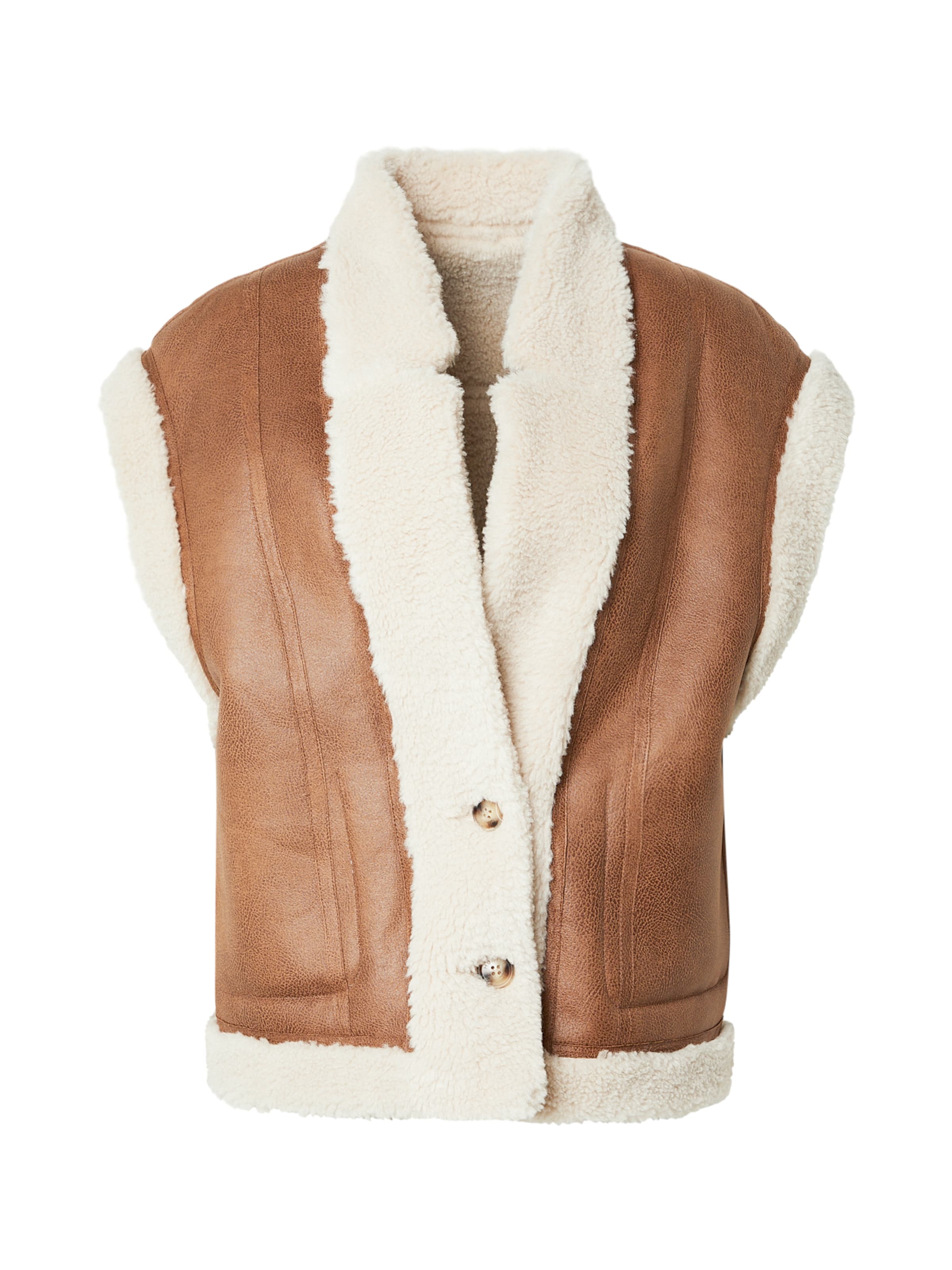 Munthe Weste 'BIKALY' in Beige: Vorderseite