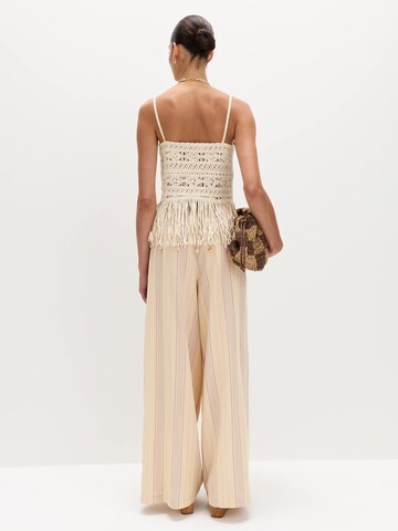 Wide Leg Pantalon Marks & Spencer en jaune