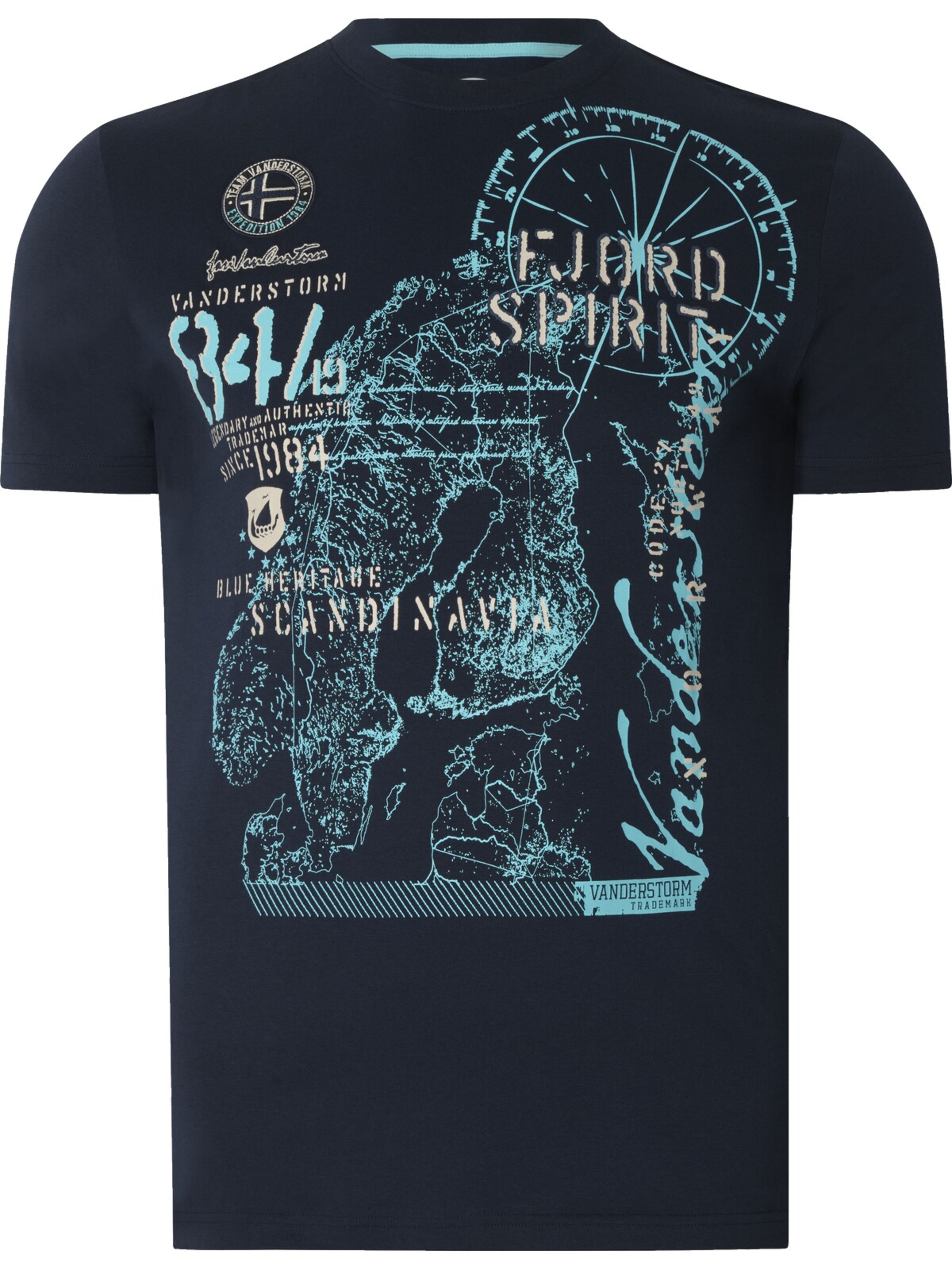 Jan Vanderstorm Shirt 'Dominik' in Blue: front