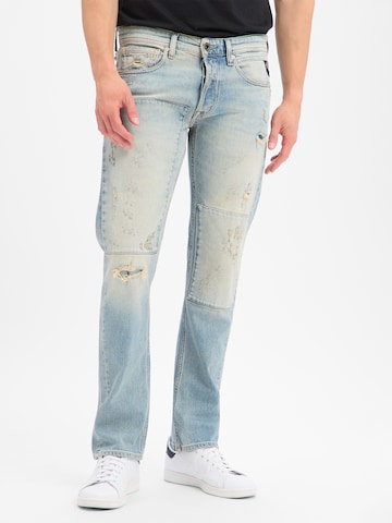 REPLAY Regular Jeans 'Grover' in Blauw: voorkant