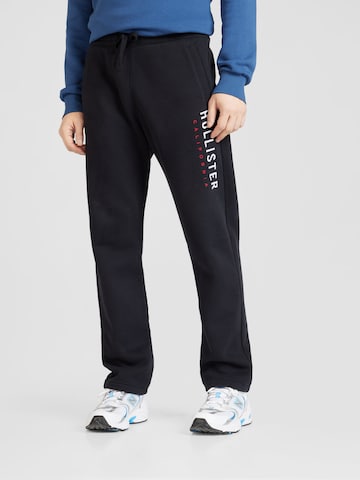 HOLLISTER Regular Broek in Zwart: voorkant