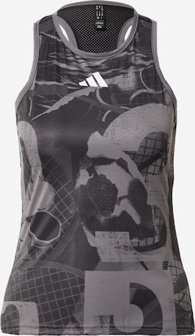 ADIDAS PERFORMANCE - Top deportivo 'Club Graphic' en gris: frente