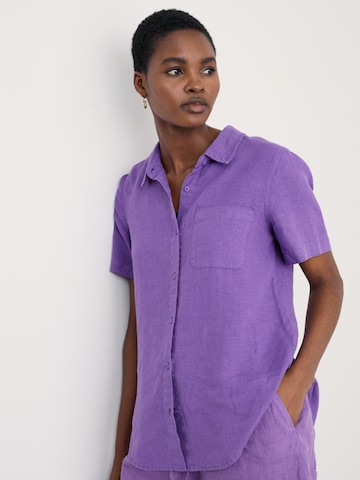 Seasalt Cornwall Blouse 'Drydock' in Lila: voorkant