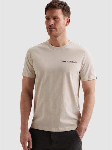 T-Shirt 'PME LEGEND - T-shirt in jersey with back artwork' PME Legend en beige : devant