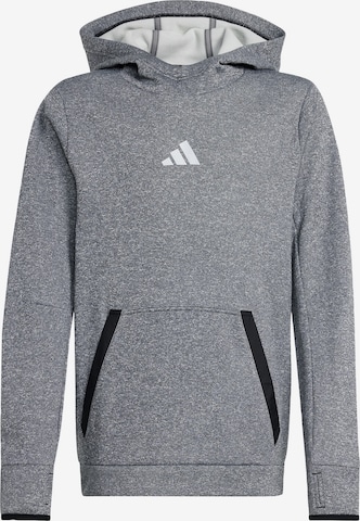 ADIDAS SPORTSWEAR Sports sweatshirt 'Fleece Hoodie' in Grey: front