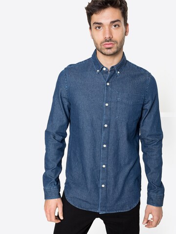 Superdry Tapered Skjorta i blå: framsida