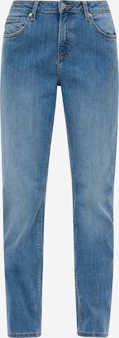 QS Regular Broek 'Catie' in Blauw: voorkant