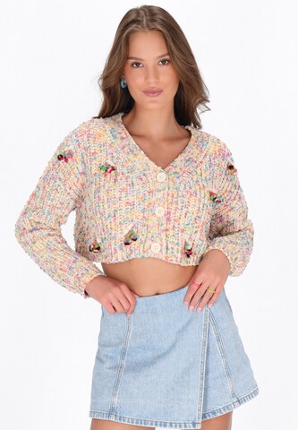 Giacchetta extra large 'Young Fashion' di MYMO in bianco: frontale