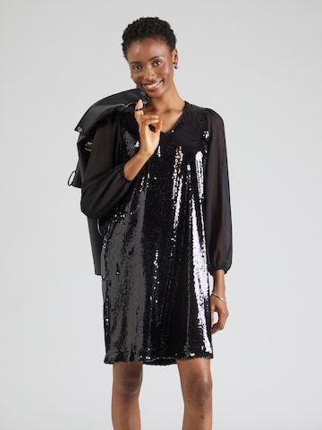 MORE & MORE Koktejl obleka | črna barva: sprednja stran