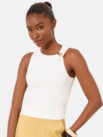 Lipsy Top in White: front