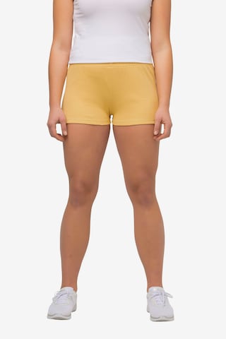 Coupe slim Pantalon Ulla Popken en jaune : devant