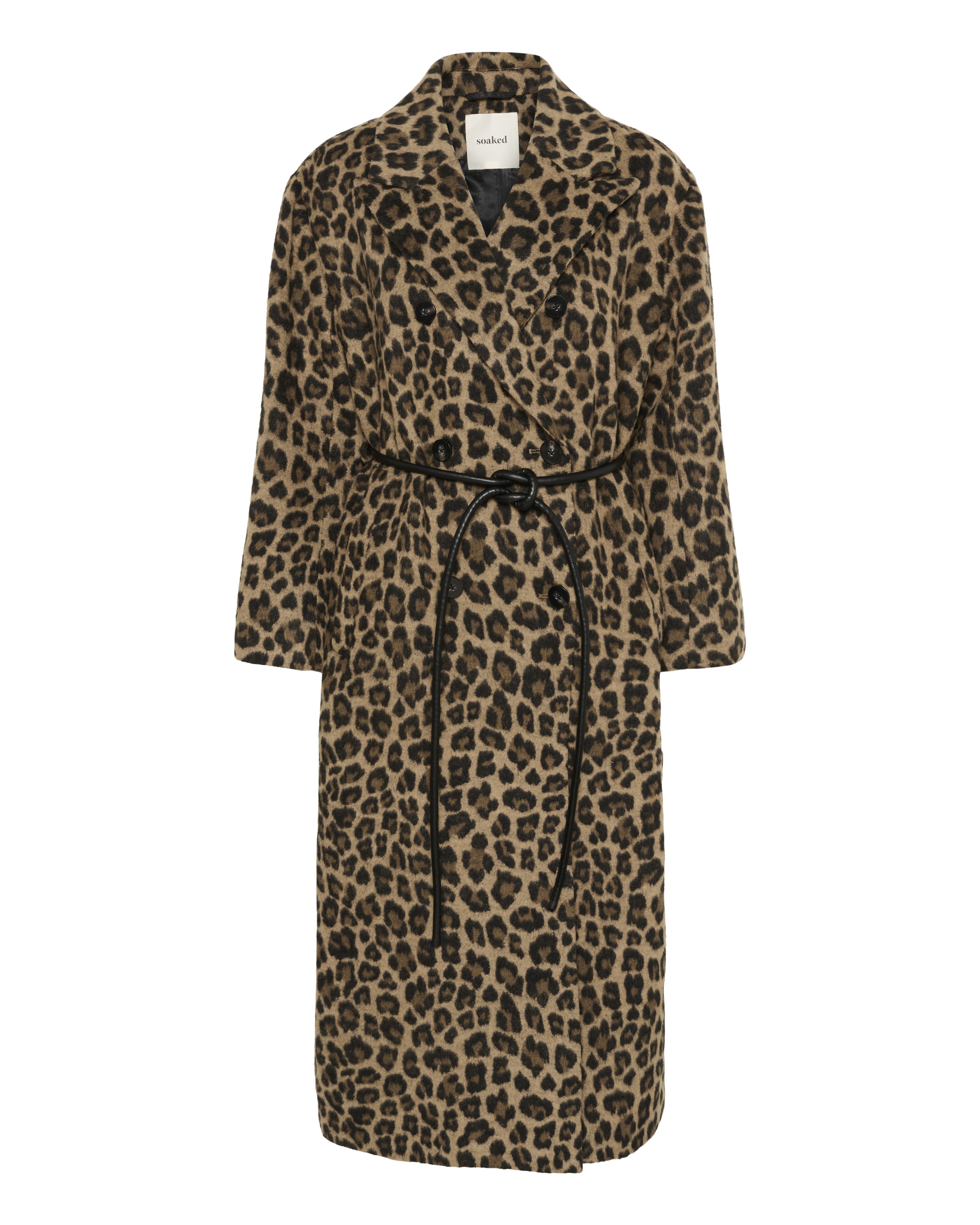 Manteau mi-saison 'Leony Mafalda' SOAKED IN LUXURY en marron : devant