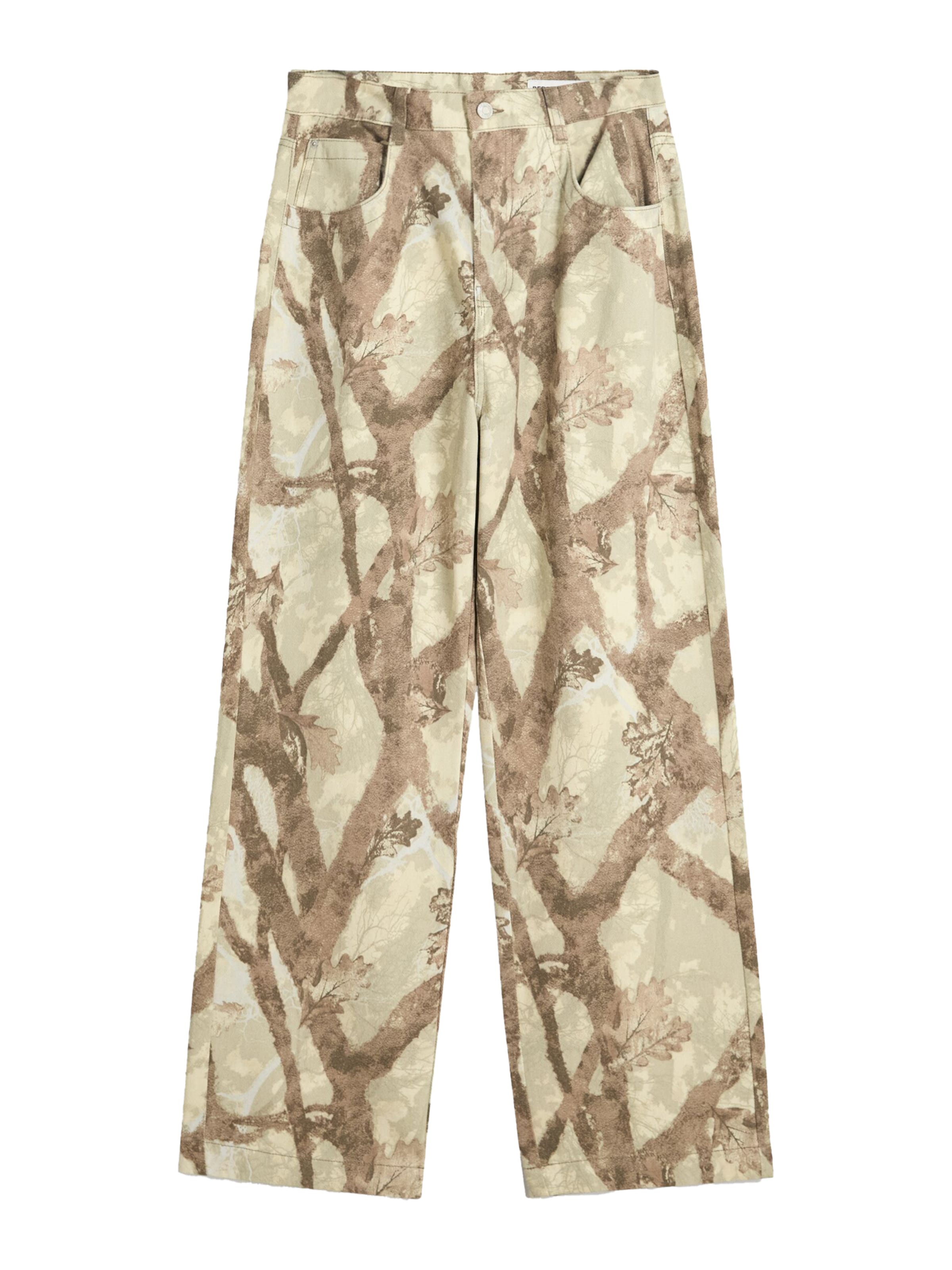 Baggy Jeans di Bershka in verde: frontale