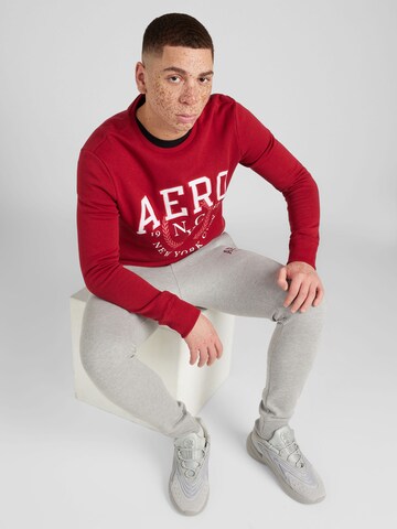 AÉROPOSTALE Sweatshirt 'NYC 1987' in Red