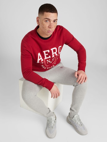 AÉROPOSTALE Sweatshirt 'NYC 1987' in Red