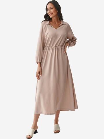 TATUUM Kleid 'MALTA' in Beige: predná strana