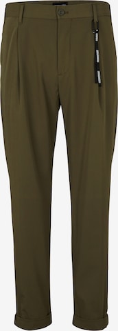 STRELLSON Pleat-Front Pants 'Louis' in Green: front