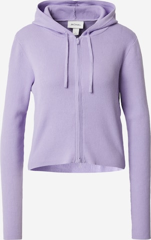 Monki Cardigan i lilla: forside