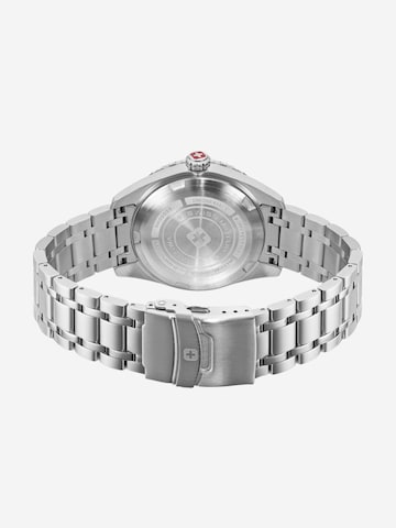 SWISS MILITARY HANOWA Analoog horloge 'Afterburn Gmt' in Zilver