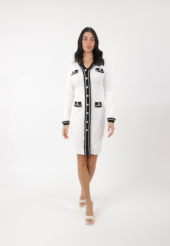 Elara Knit dress in White