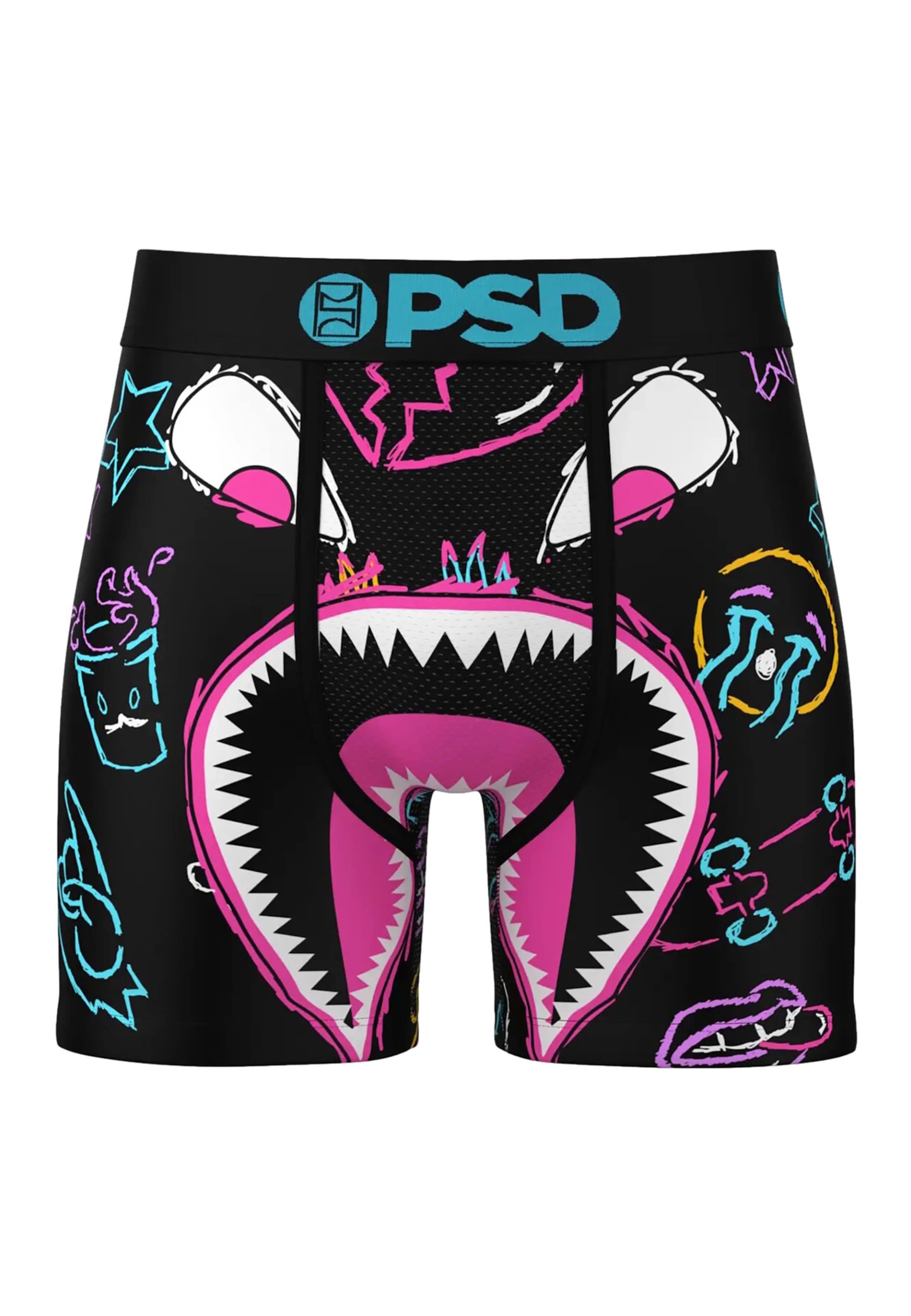 PSD - Boxers 'WF Scribe' em preto: frente