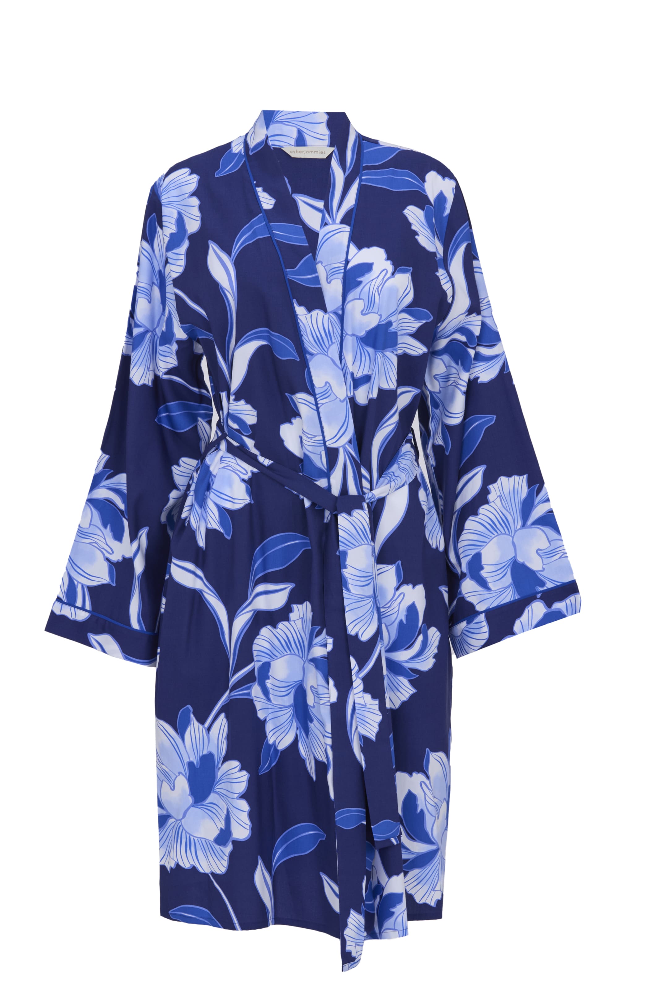 Cyberjammies Ochtendjas 'Essie' in Blauw: voorkant