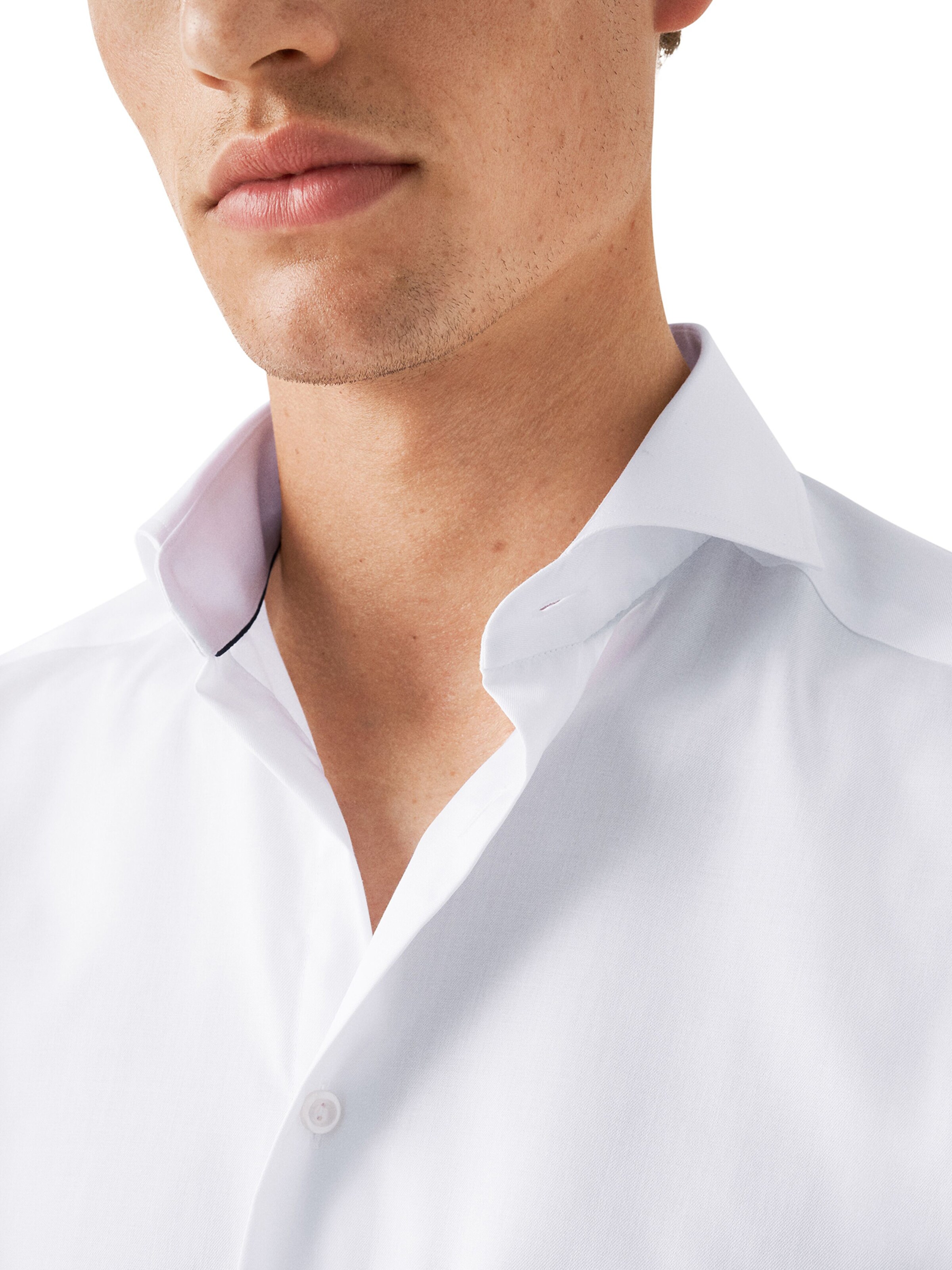 ETON - Ajuste estrecho Camisa en blanco