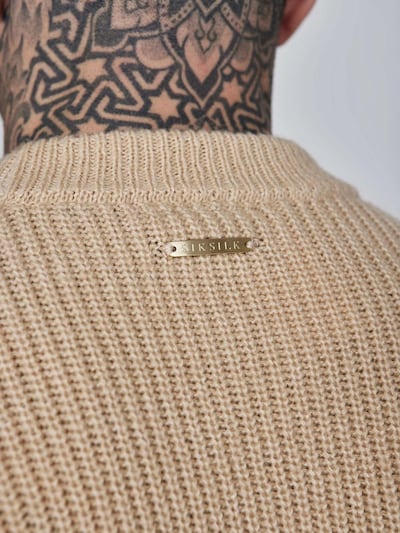 SikSilk Sweater 'Knitted Sweater' in Beige, Item view