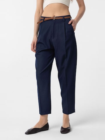 Antioch Regular Pleat-front trousers 'Marisol' in Blue: front