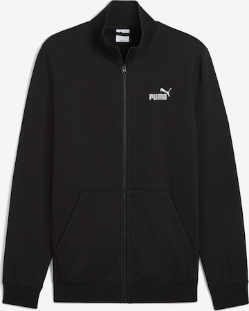 PUMA Sportsweatjacke 'Essentials No. 1' in Schwarz: Vorderseite