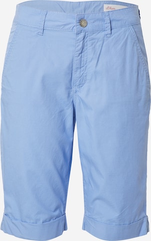 s.Oliver Regular Chino in Blauw: voorkant