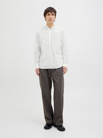 JACK & JONES Слим Рубашка 'JJBREEZE' в Белый